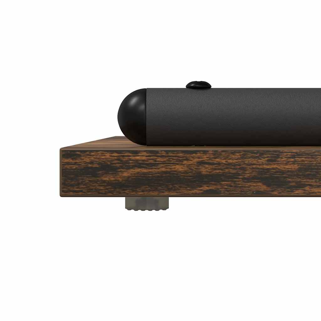 Tavolo consolle con lo scaffale Rovere fumé 101 x 35 x 80,5 cm