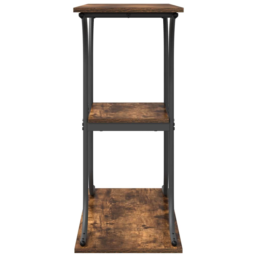 Tavolo consolle con lo scaffale Rovere fumé 101 x 35 x 80,5 cm