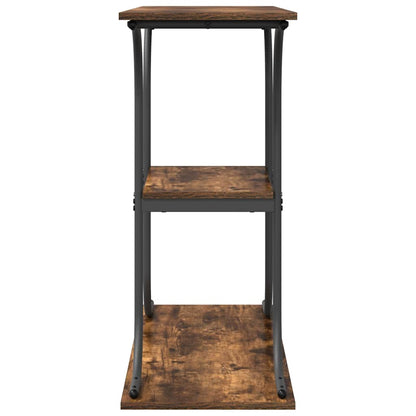 Tavolo consolle con lo scaffale Rovere fumé 101 x 35 x 80,5 cm