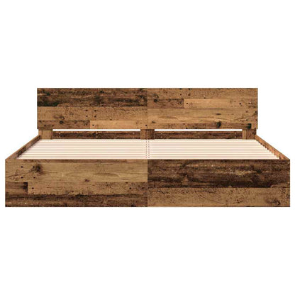Struttura del letto Legno vecchio 203 x 185 x 70 cm | homemem39