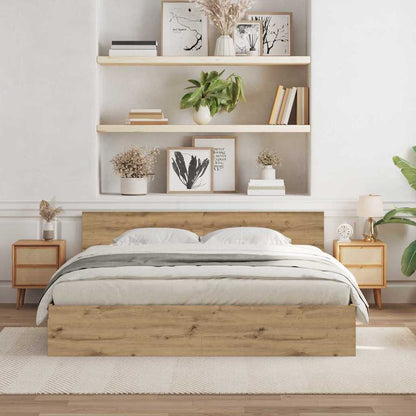 Struttura del letto Rovere artigianale 203 x 185 x 70 cm | homemem39