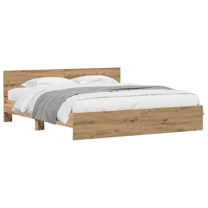 Struttura del letto Rovere artigianale 203 x 185 x 70 cm | homemem39