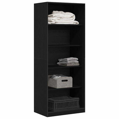 Guardaroba Rovere nero 80 x 50 x 200 cm Legno multistrato