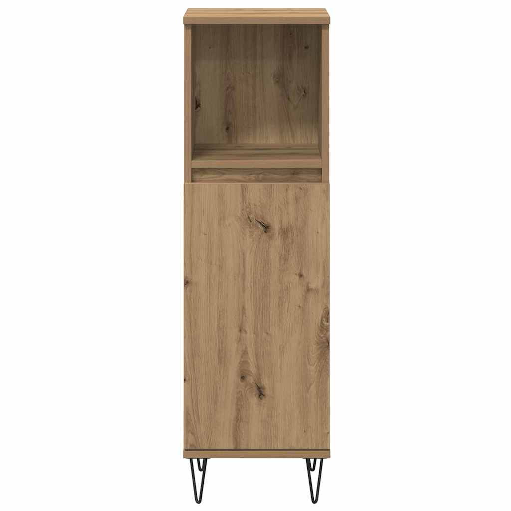 Set di mobili per il bagno 3 pz Rovere artigianale | homemem39