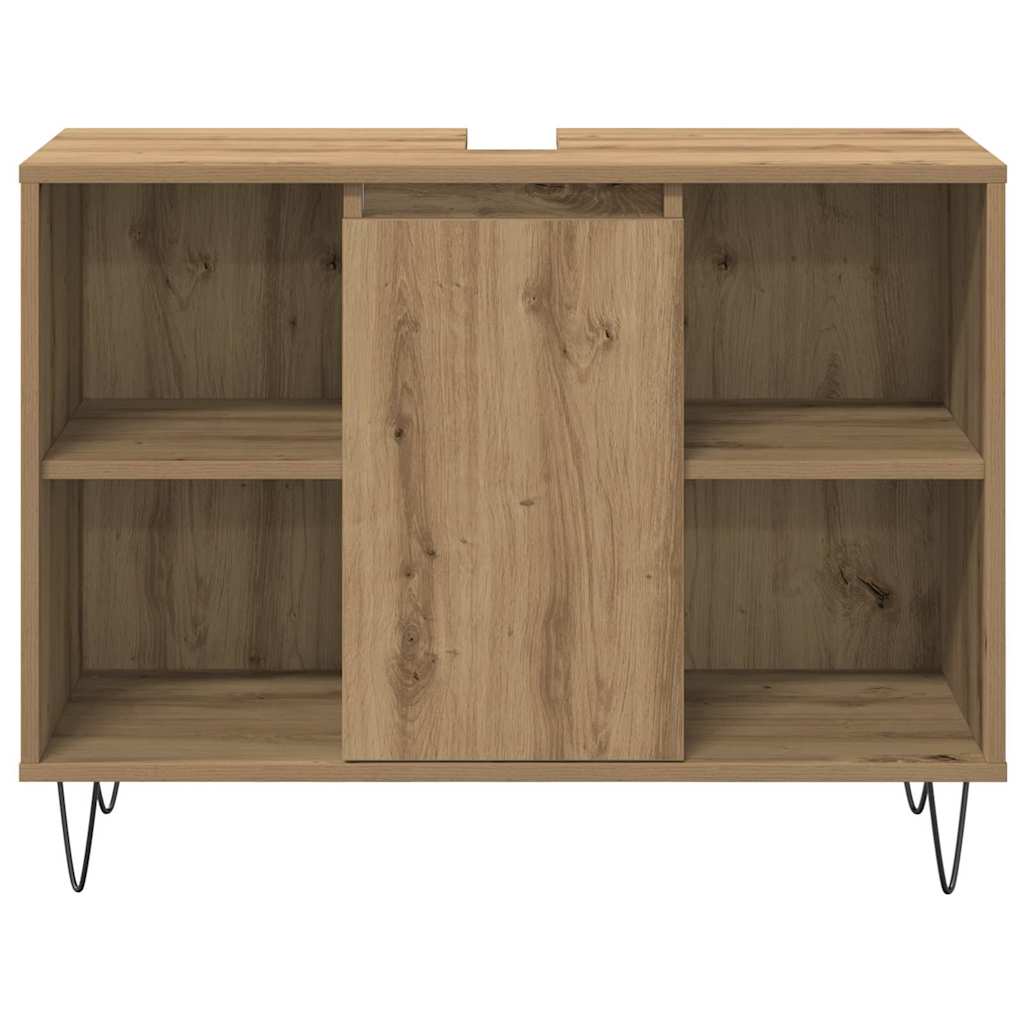 Set di mobili per il bagno 3 pz Rovere artigianale | homemem39