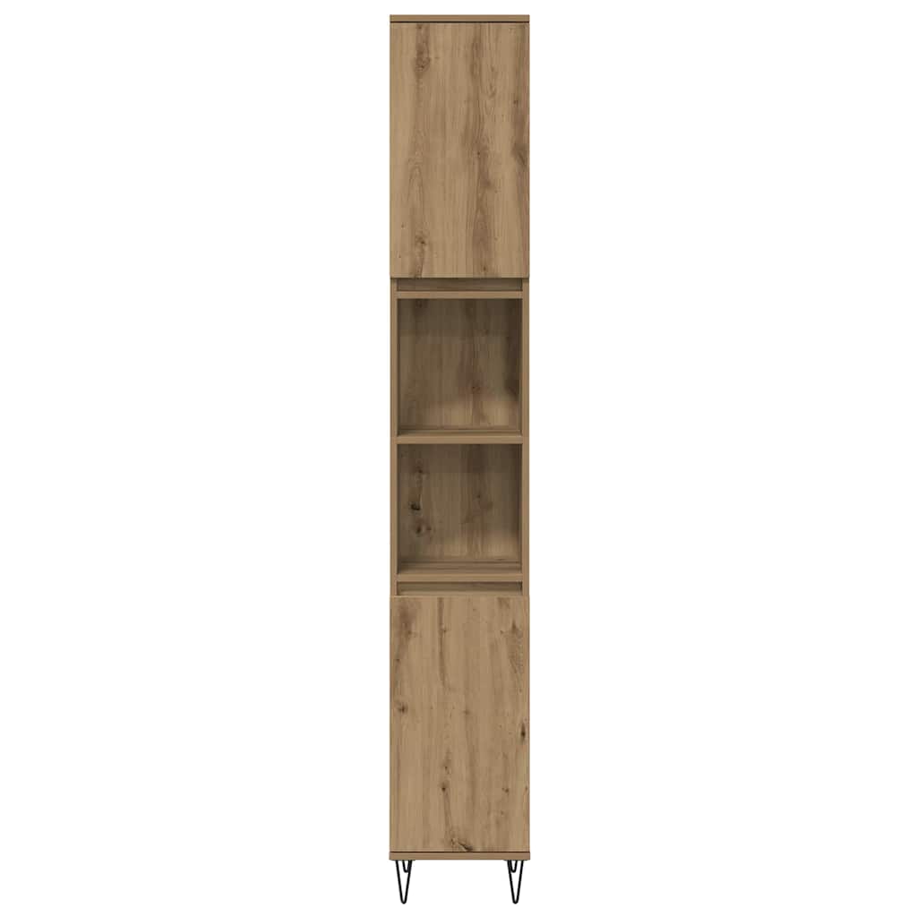 Set di mobili per il bagno 3 pz Rovere artigianale | homemem39