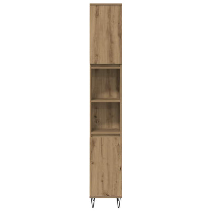 Set di mobili per il bagno 3 pz Rovere artigianale | homemem39