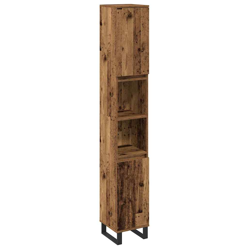 Set di mobili per il bagno 3 pcs Marrone Legno multistrato | homemem39
