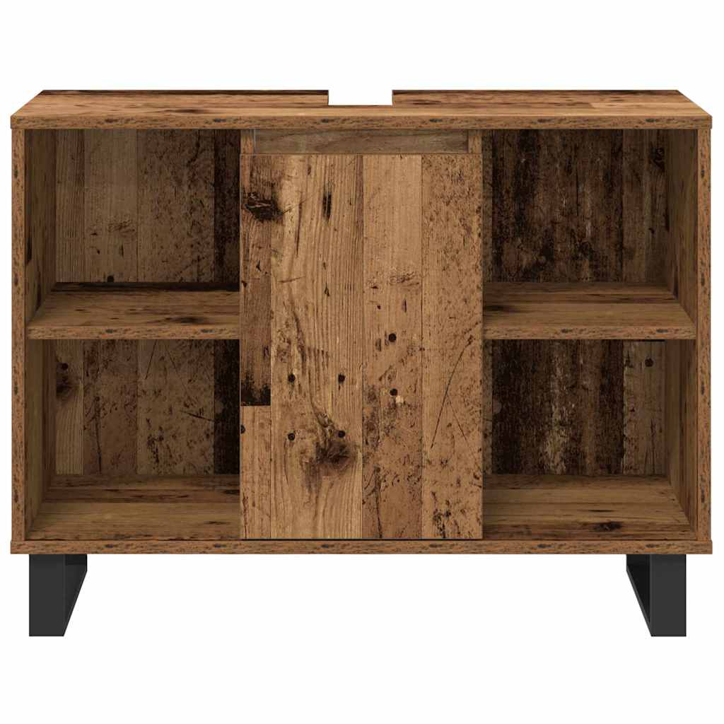 Set di mobili per il bagno 3 pcs Marrone Legno multistrato | homemem39