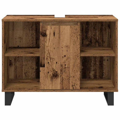 Set di mobili per il bagno 3 pcs Marrone Legno multistrato | homemem39