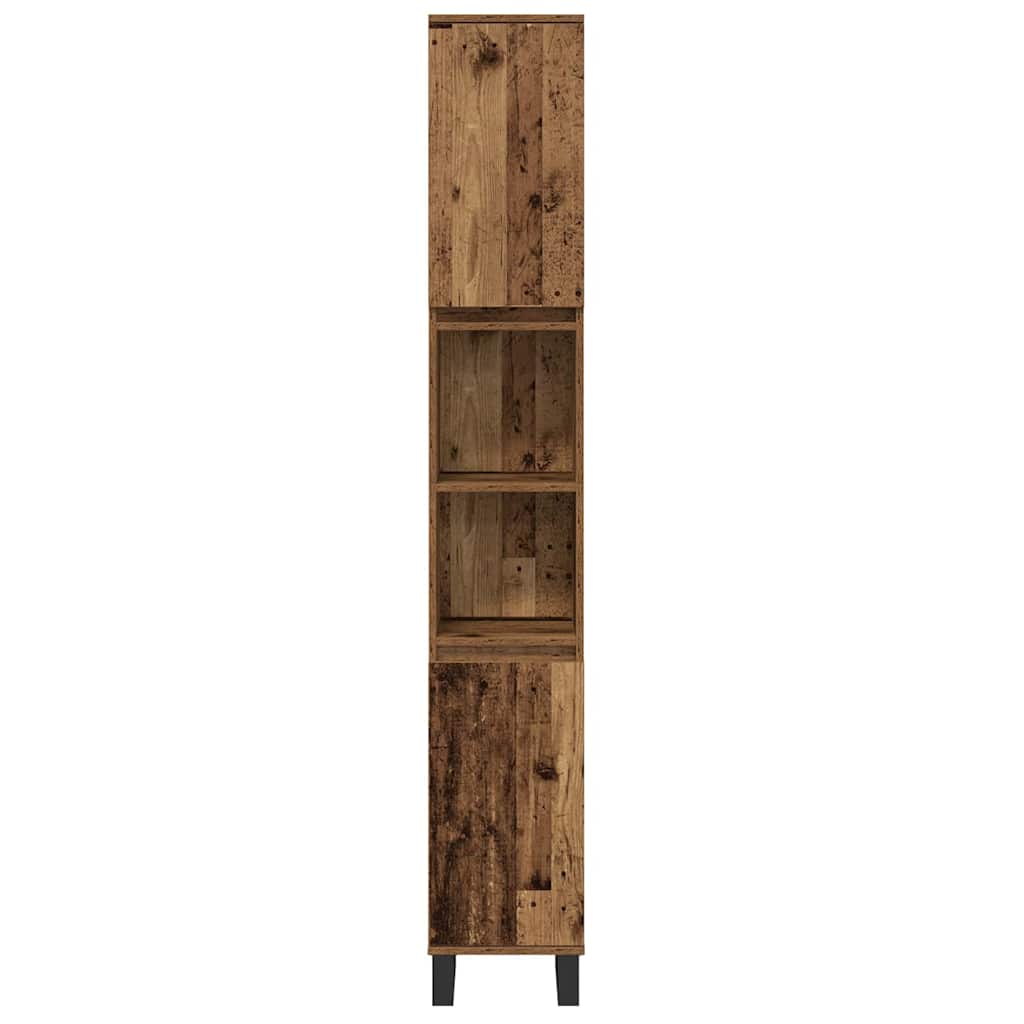 Set di mobili per il bagno 3 pcs Marrone Legno multistrato | homemem39