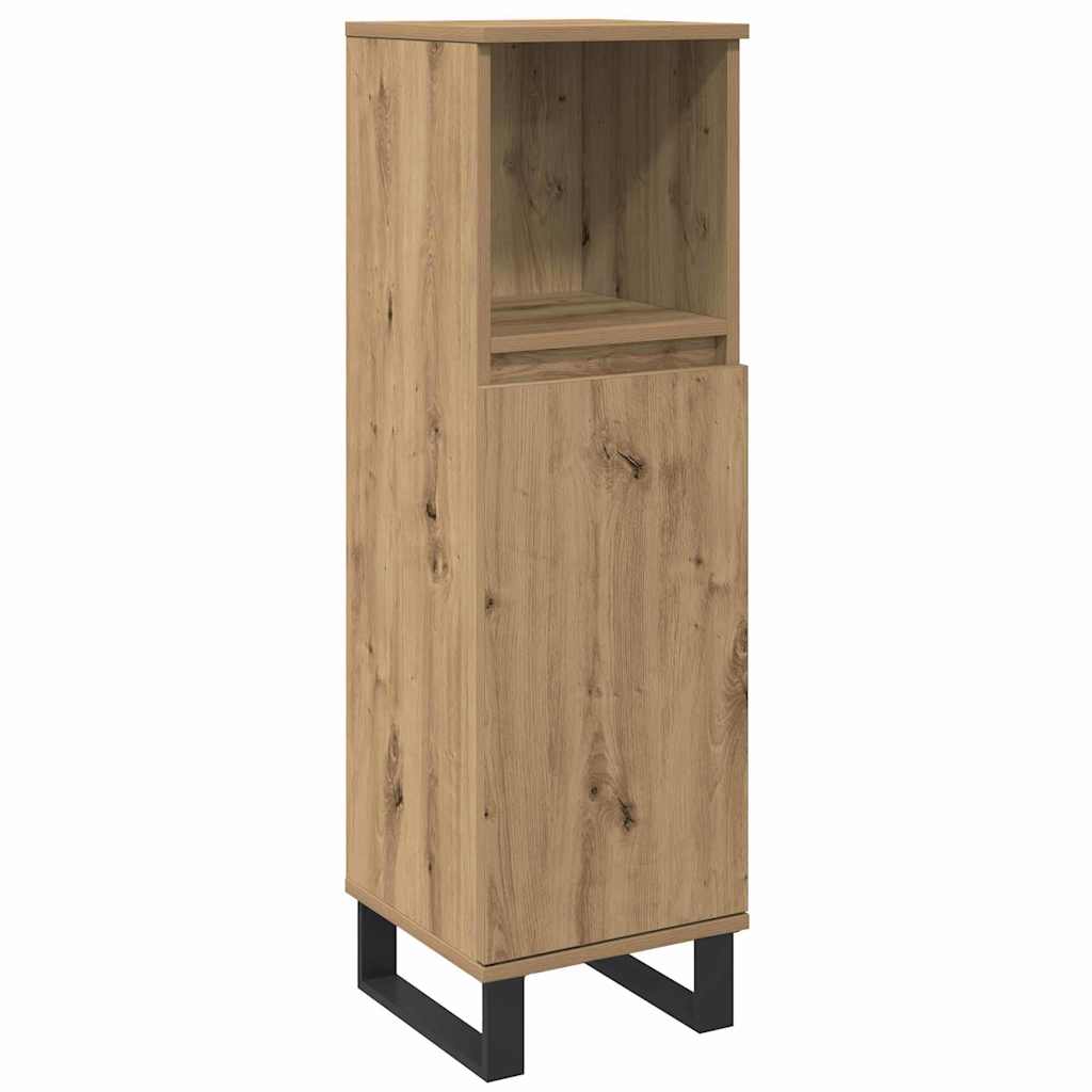 Set di mobili per il bagno 3 pz Marrone 30 x 30 x 180 cm | homemem39