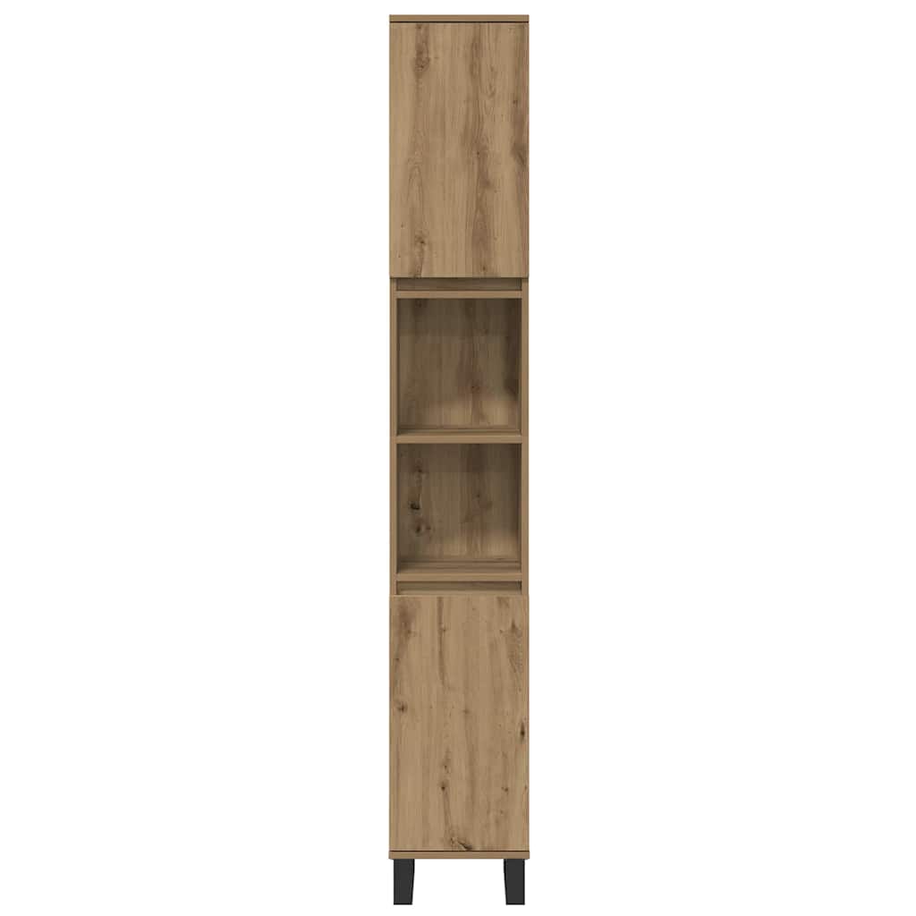 Set di mobili per il bagno 3 pz Marrone 30 x 30 x 180 cm | homemem39