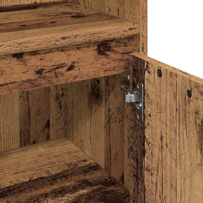 Set di mobili per il bagno con lo scaffale 3 pcs Legno vecchio | homemem39