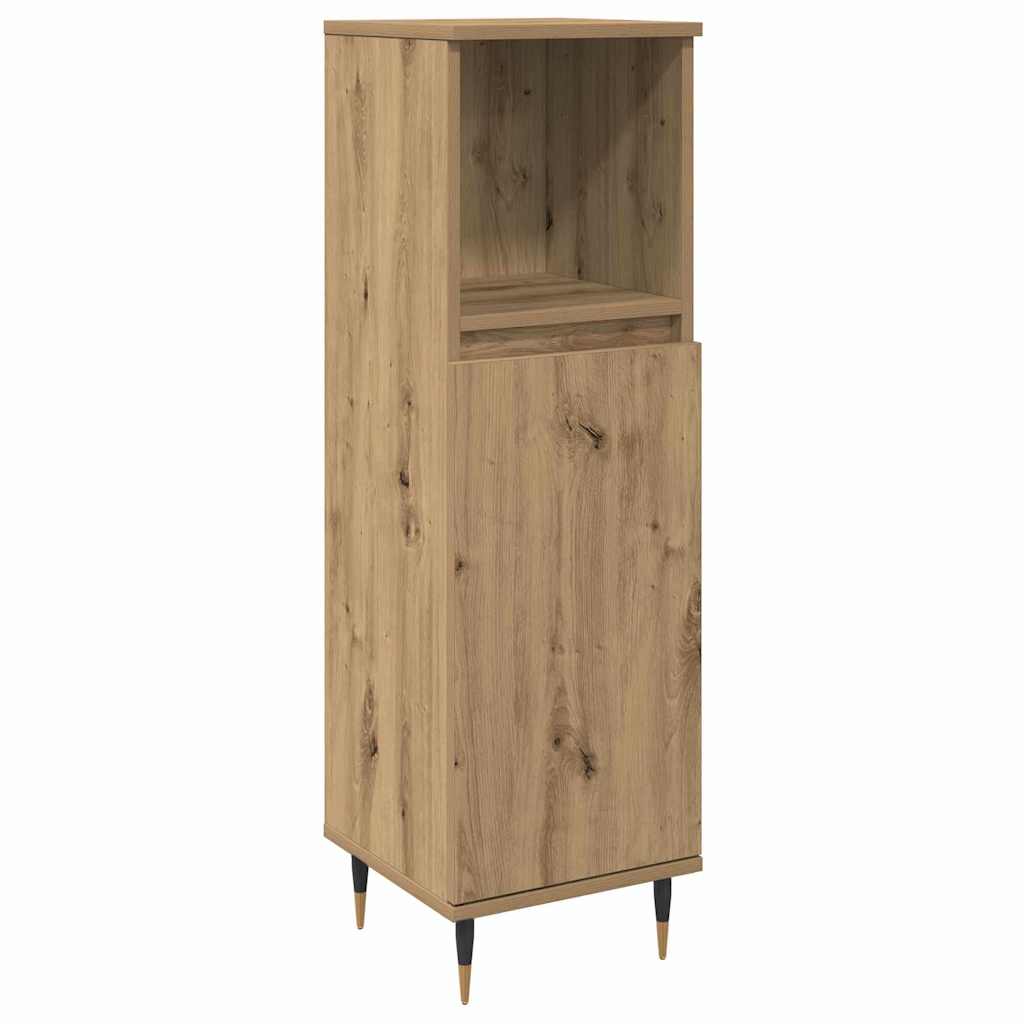 Set di mobili per il bagno 3 pz Rovere artigianale