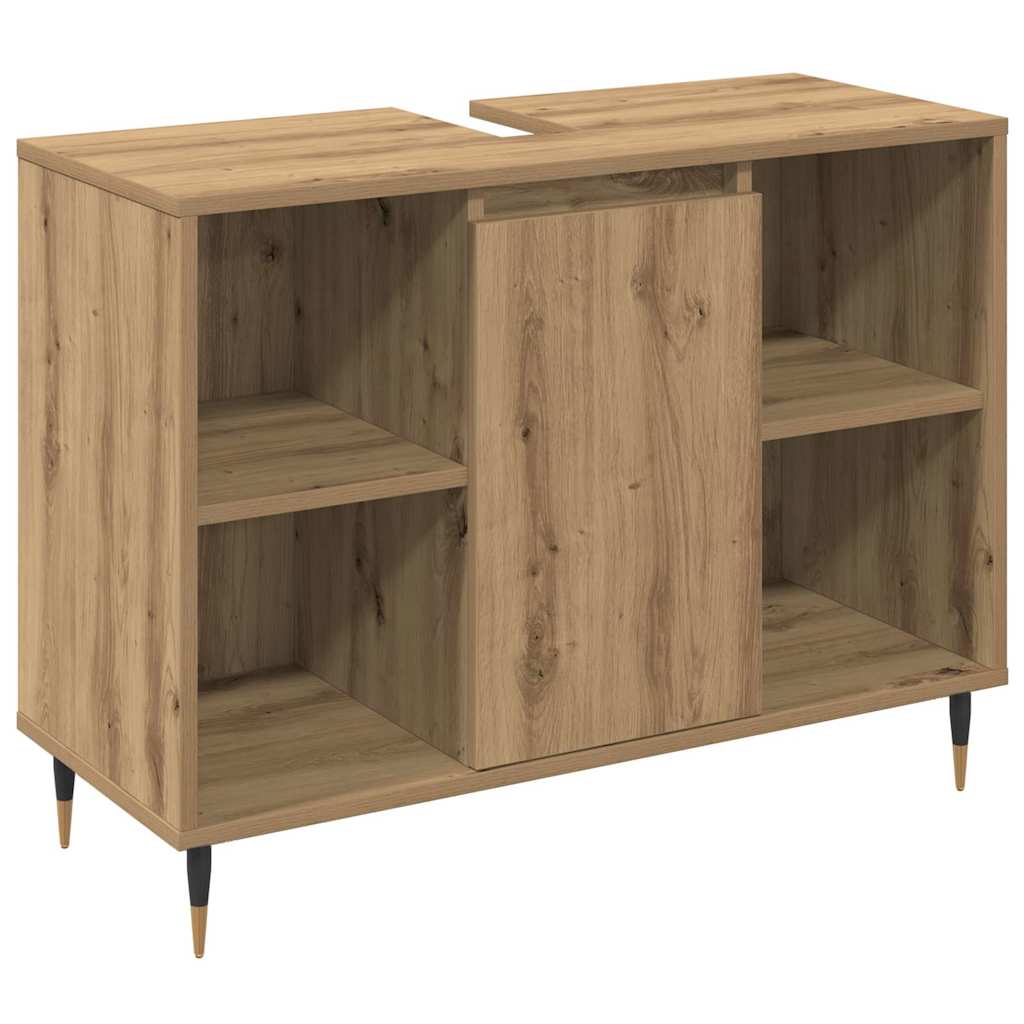 Set di mobili per il bagno con porta 3 pcs Rovere artigianale | homemem39