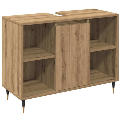 Set di mobili per il bagno 3 pz Rovere artigianale