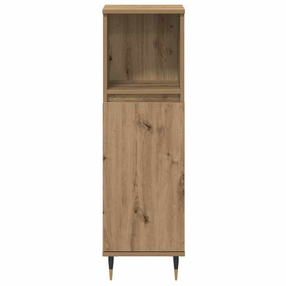 Set di mobili per il bagno con porta 3 pcs Rovere artigianale | homemem39