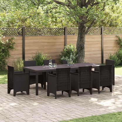 Tavolo da Giardino Marrone 250 x 100 x 73 cm polyrattan | homemem39