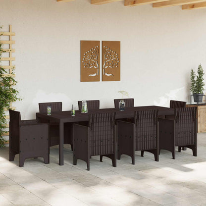 Tavolo da Giardino Marrone 250 x 100 x 73 cm polyrattan | homemem39
