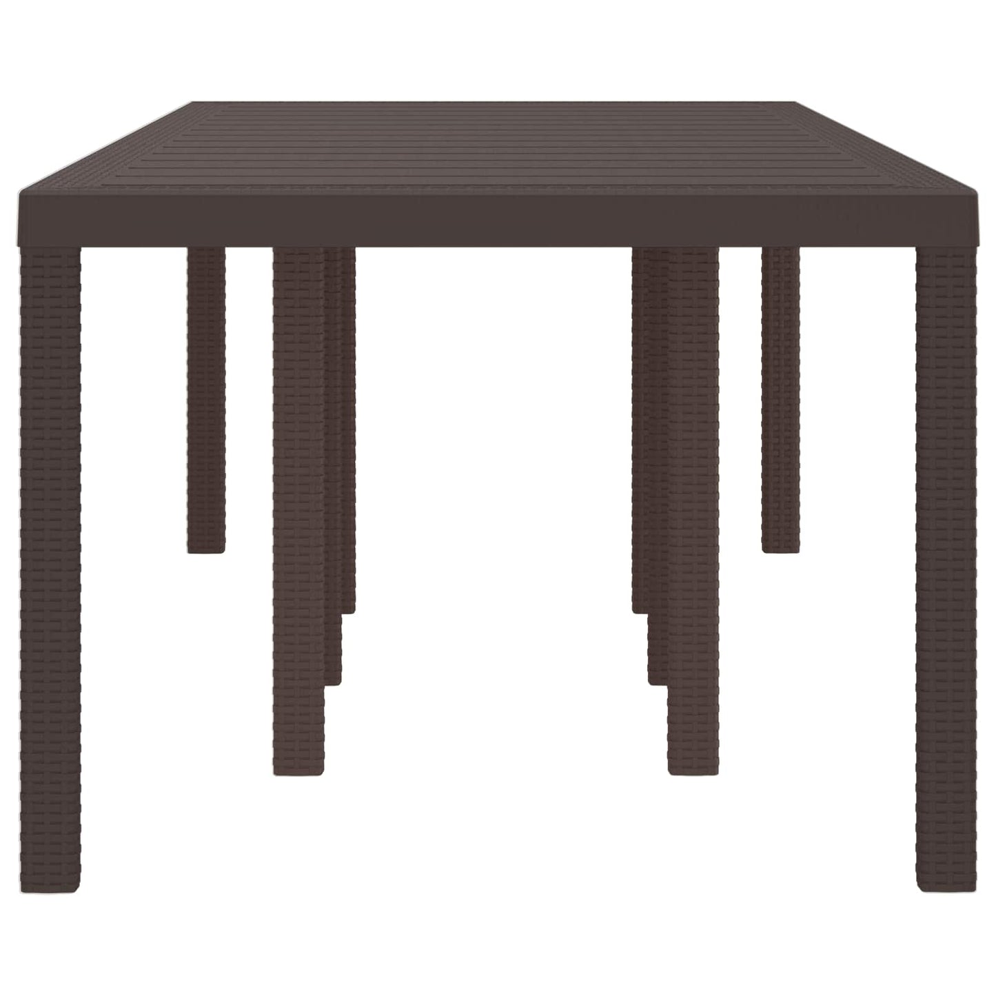 Tavolo da Giardino Marrone 250 x 100 x 73 cm polyrattan | homemem39