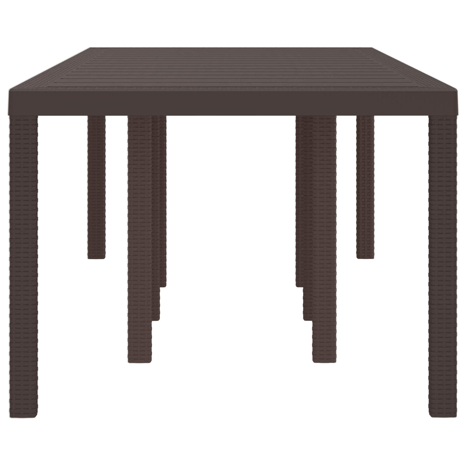 Tavolo da Giardino Marrone 250 x 100 x 73 cm polyrattan | homemem39