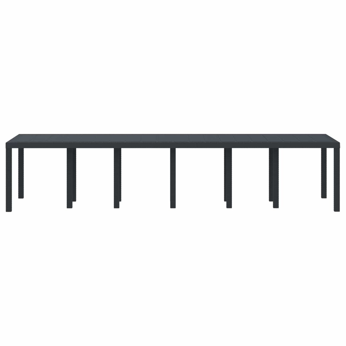 Tavolo da Pranzo da Giardino Antracite 350 x 100 x 73 cm