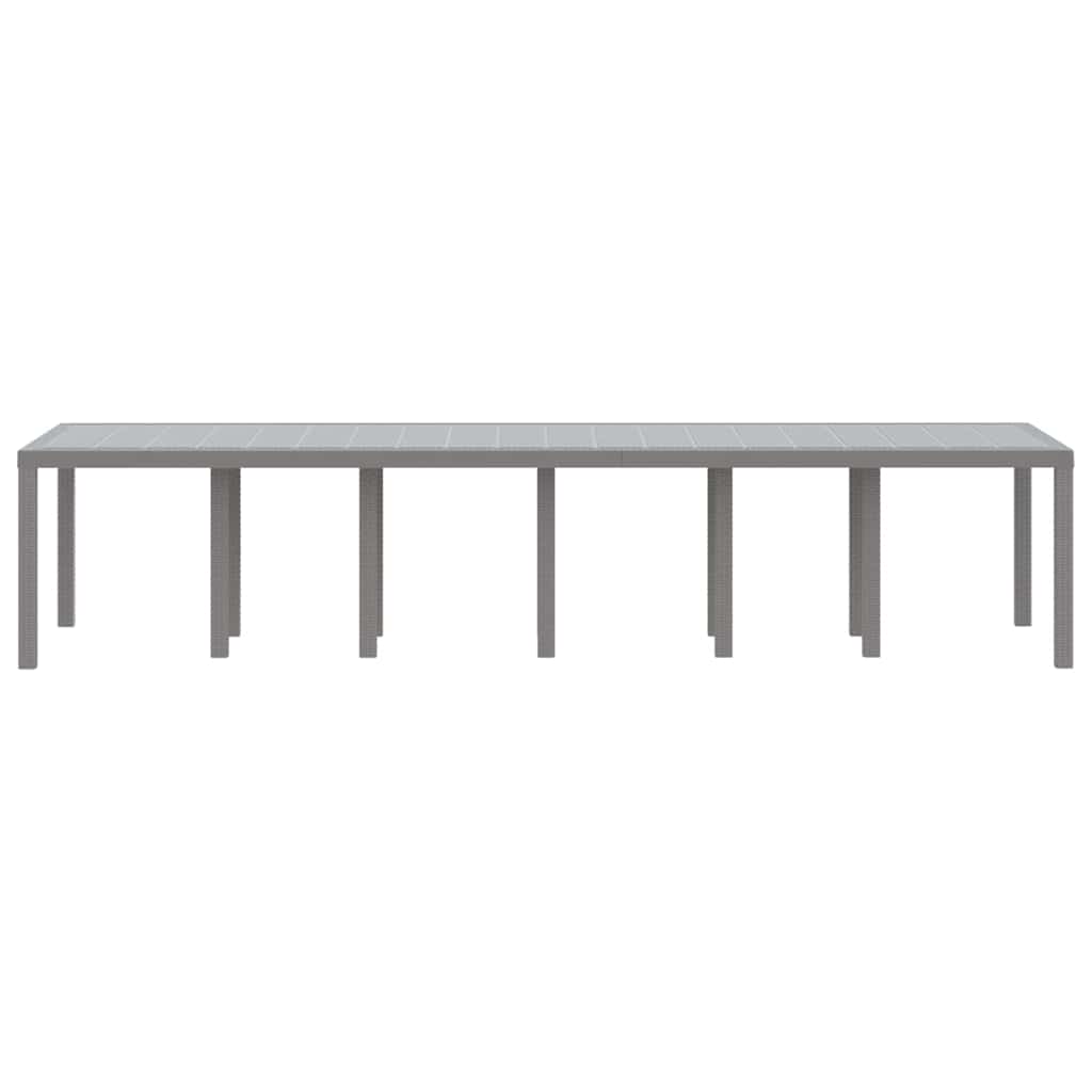 Tavolo da Pranzo da Giardino Grigio chiaro 350 x 100 x 73 cm