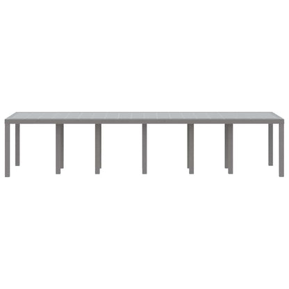 Tavolo da Pranzo da Giardino Grigio chiaro 350 x 100 x 73 cm