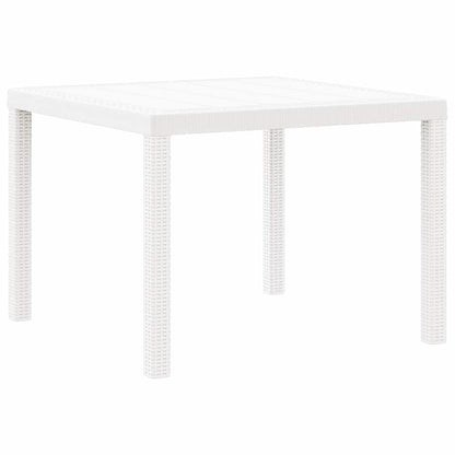 Set da Pranzo per Giardino 5 pz Bianco Polipropilene | homemem39