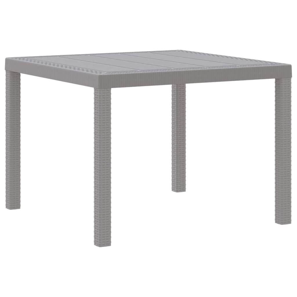 Set da Pranzo per Giardino 5 pz Grigio chiaro Polipropilene | homemem39