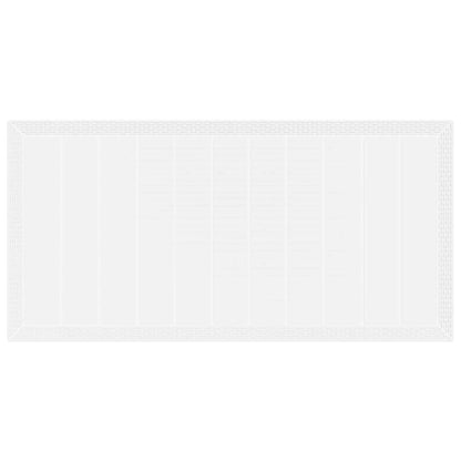 Set da Pranzo per Giardino 9 pcs Bianco Rattan Polt - homemem39