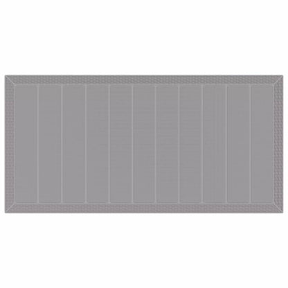 Set da Pranzo per Giardino 9 pcs Grigio chiaro Rattan Polt - homemem39