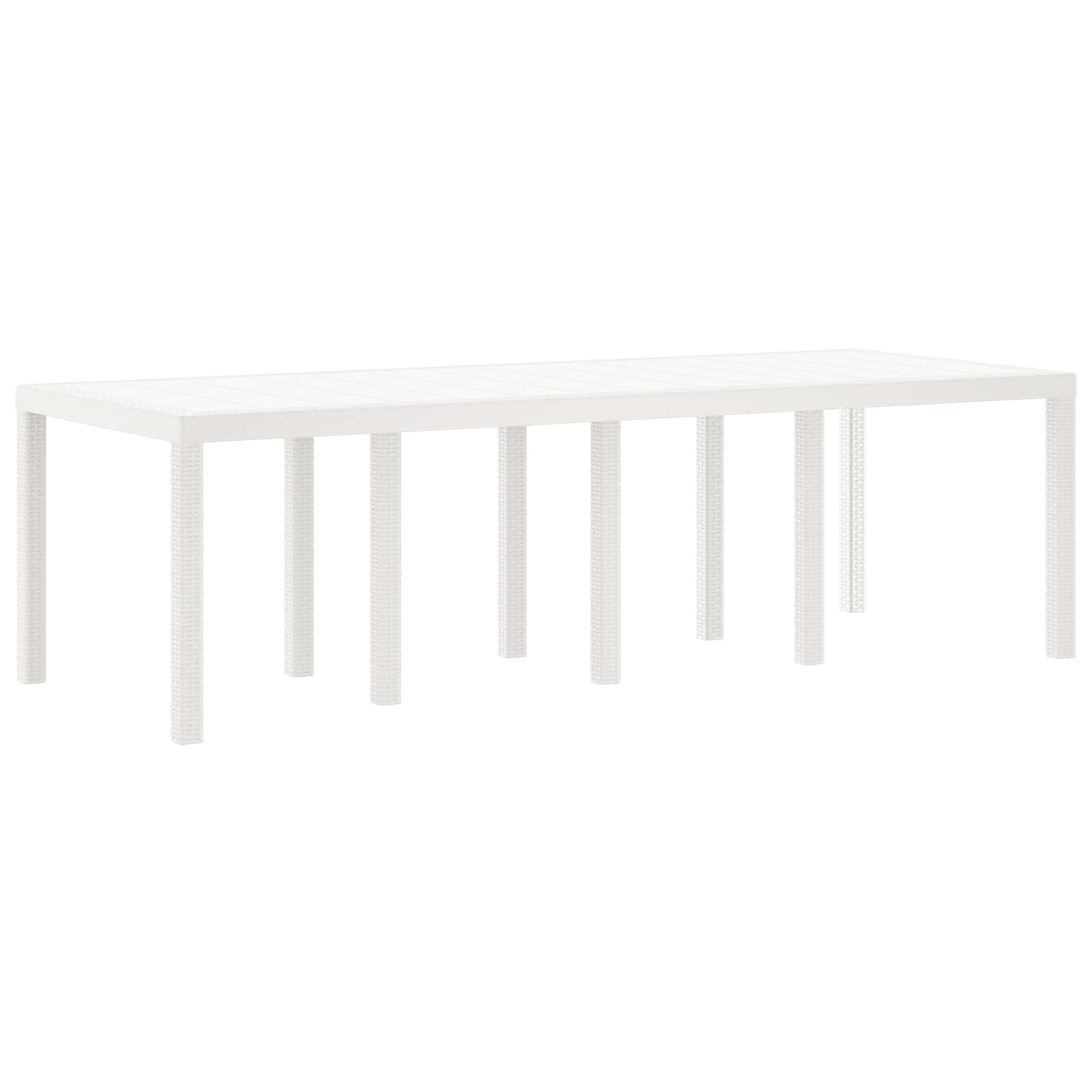 Set da Pranzo per Giardino 11 pz Bianco Polipropilene | homemem39