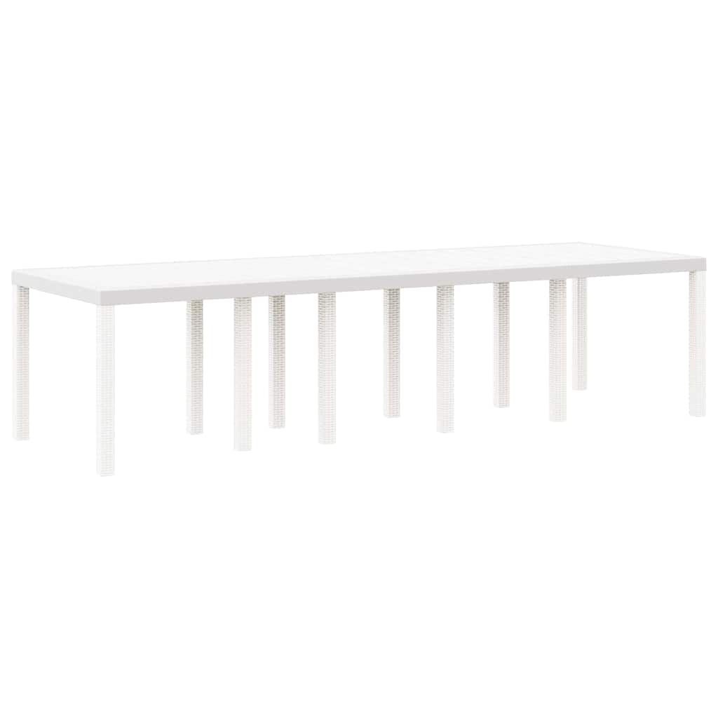 Set da Pranzo per Giardino 13 pcs Bianco e Grigio chiaro - homemem39