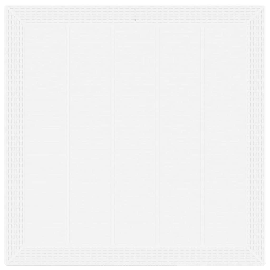 Set da Pranzo per Giardino 3 pcs Bianco Rattan Polt - homemem39