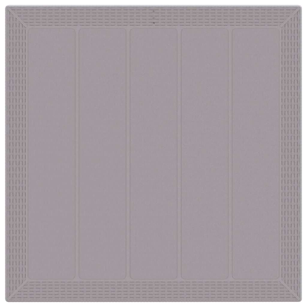 Set da Pranzo per Giardino 3 pcs Grigio chiaro Rattan Polt - homemem39