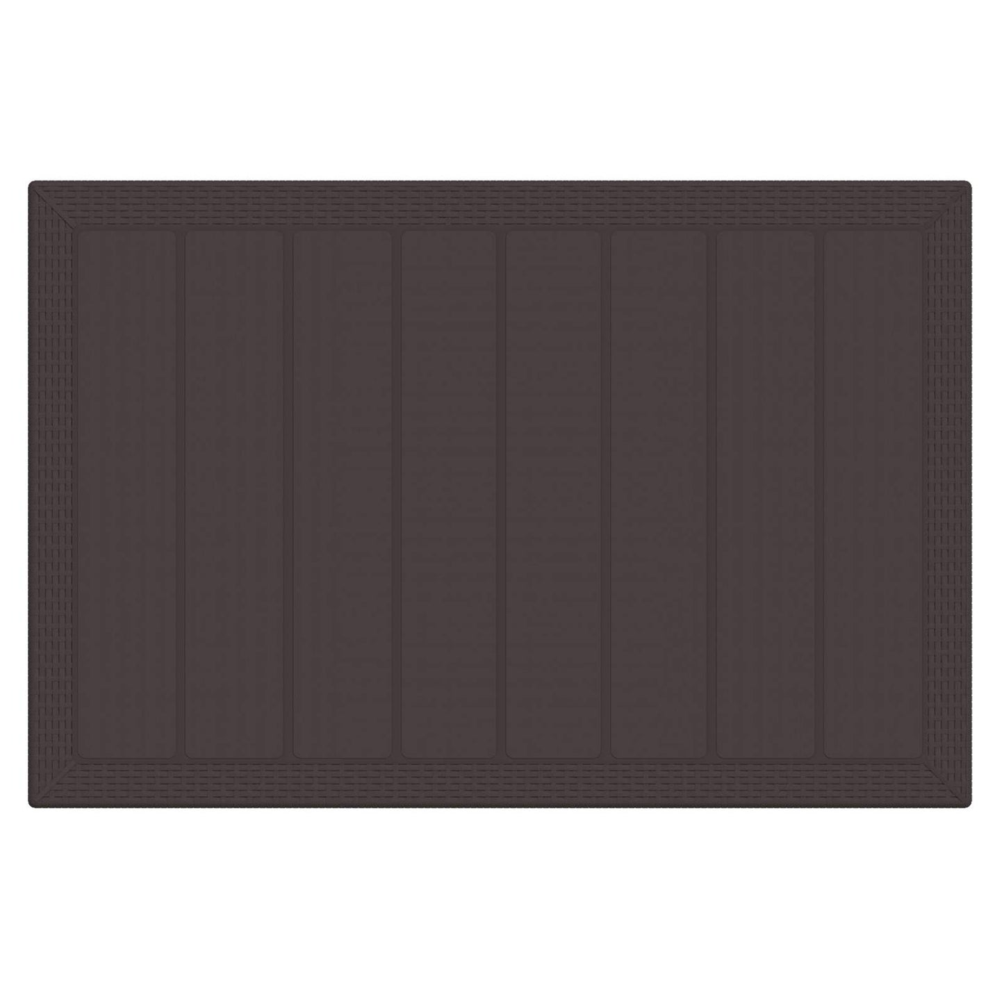 Set da Pranzo per Giardino 5 pcs Marrone Rattan Polt | homemem39