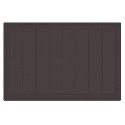 Set da Pranzo per Giardino 5 pcs Marrone Rattan Polt | homemem39