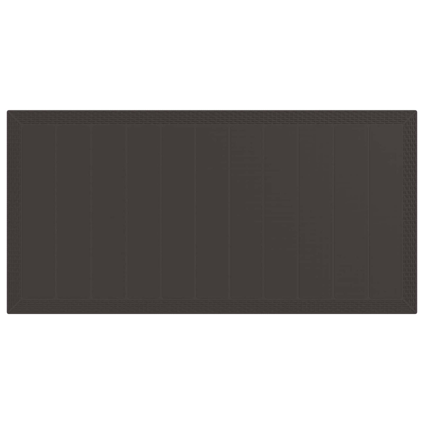 Set da Pranzo per Giardino 7 pcs Marrone Polipropilene