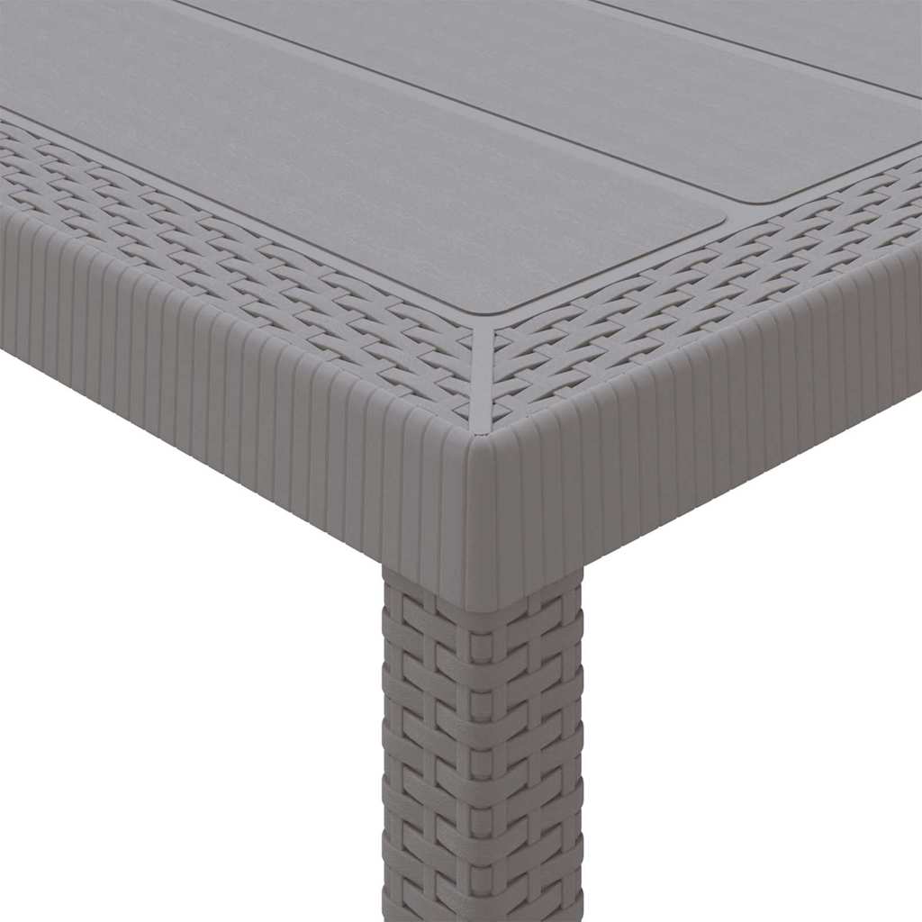 Set da Pranzo per Giardino 7 pcs Grigio chiaro Polipropilene | homemem39