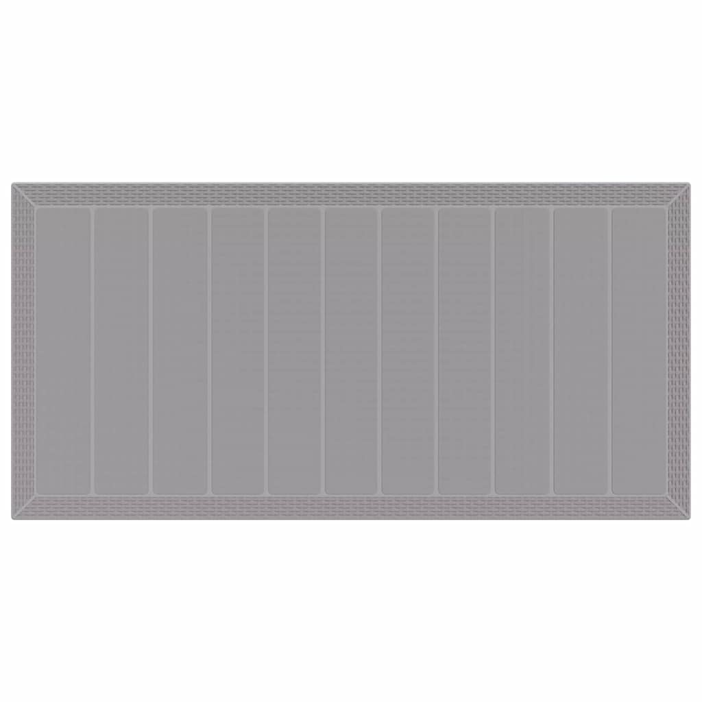 Set da Pranzo per Giardino 7 pcs Grigio chiaro Polipropilene | homemem39