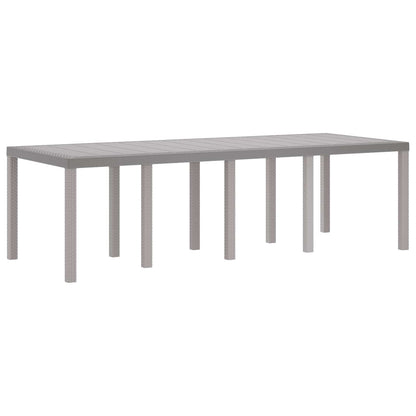 Set da Pranzo per Giardino 9 pz Bianco Polipropilene | homemem39