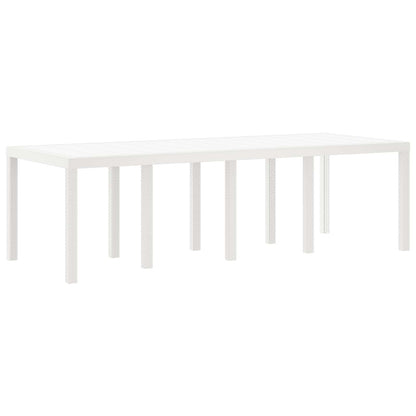 Set da Pranzo per Giardino 9 pz Bianco Polipropilene | homemem39