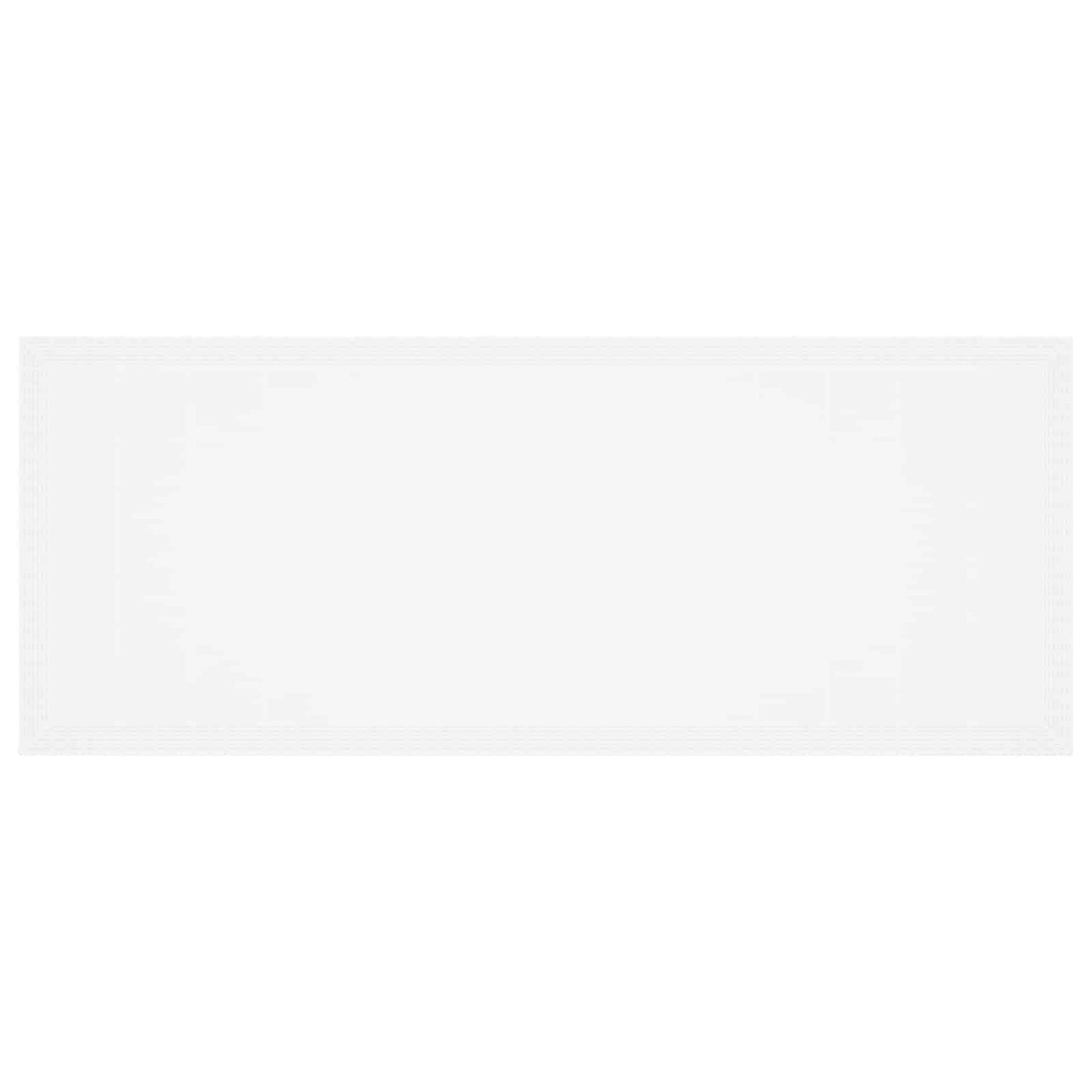 Set da Pranzo per Giardino 9 pcs Bianco Rattan Polt