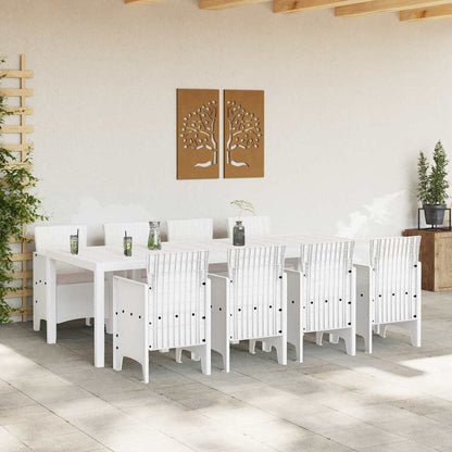 Set da Pranzo per Giardino 9 pcs Grigio chiaro Rattan Polt - homemem39