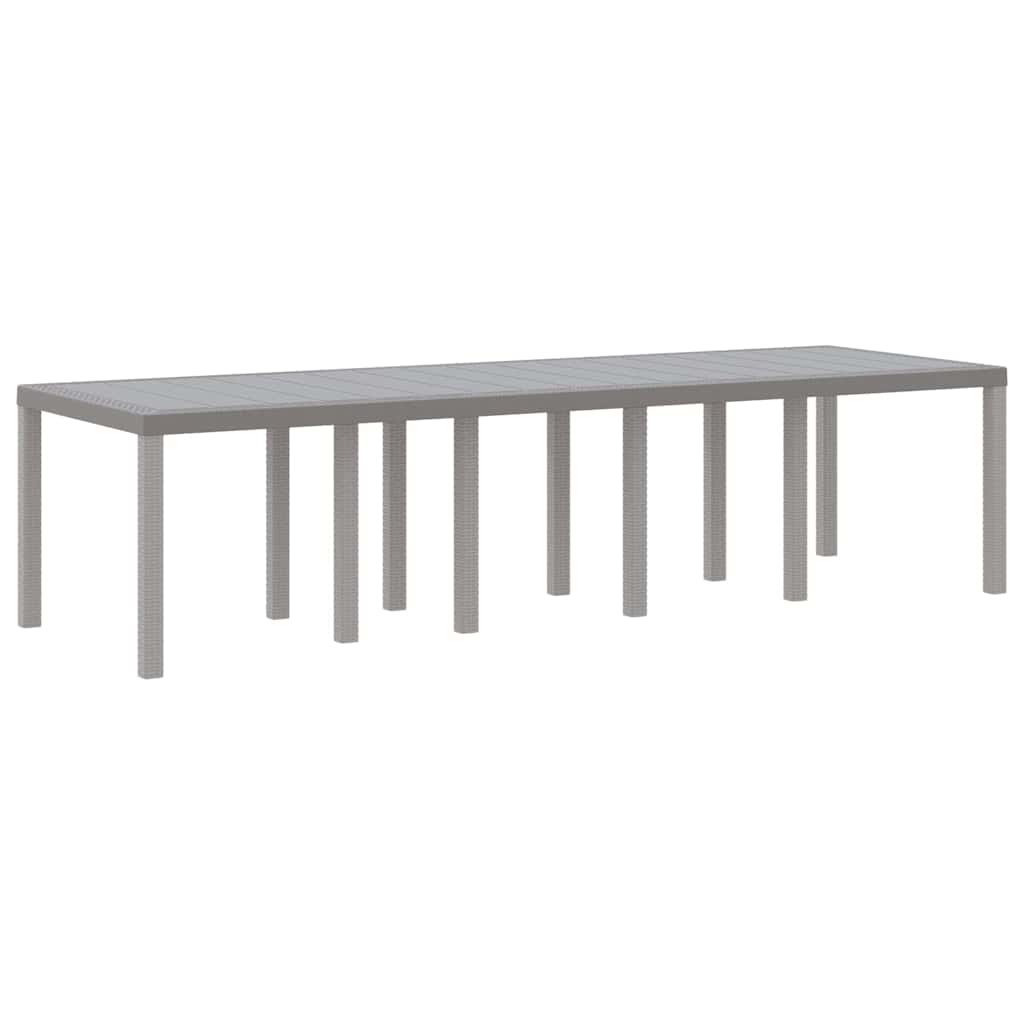 Set da Pranzo per Giardino 11 pcs Grigio chiaro e Antracite - homemem39