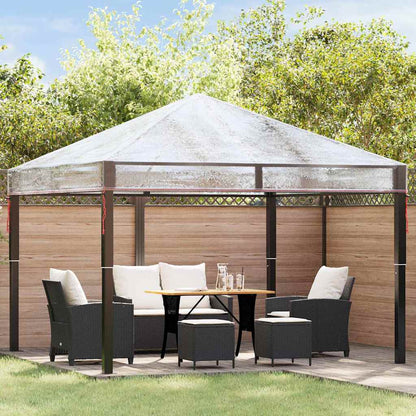 Sostituzione Copertura Gazebo 300 x 300 x 26 cm Trasparente PVC | homemem39