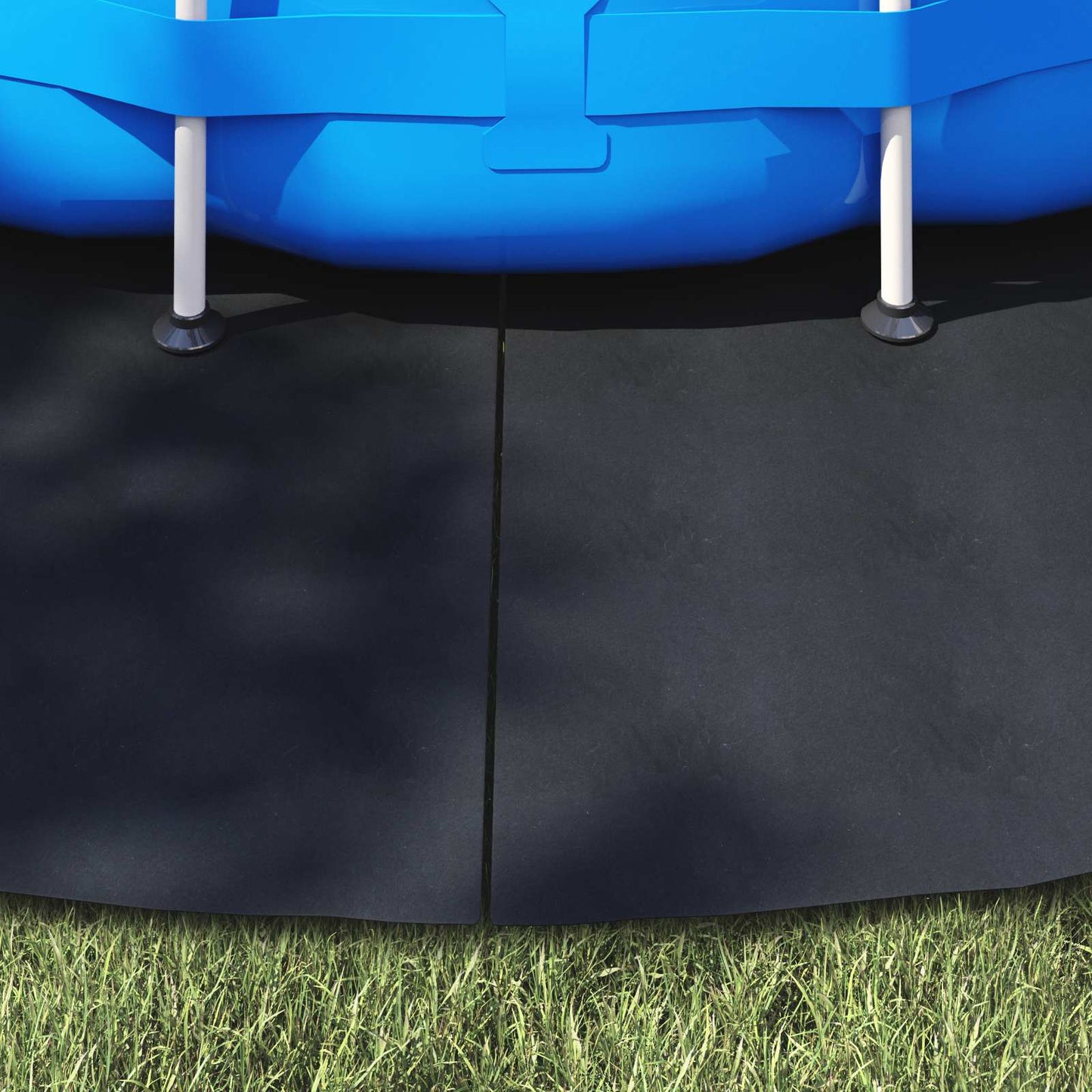 Telo per Fondo Piscina Nero Ø 500 cm Tessuto Non Tessuto | homemem39