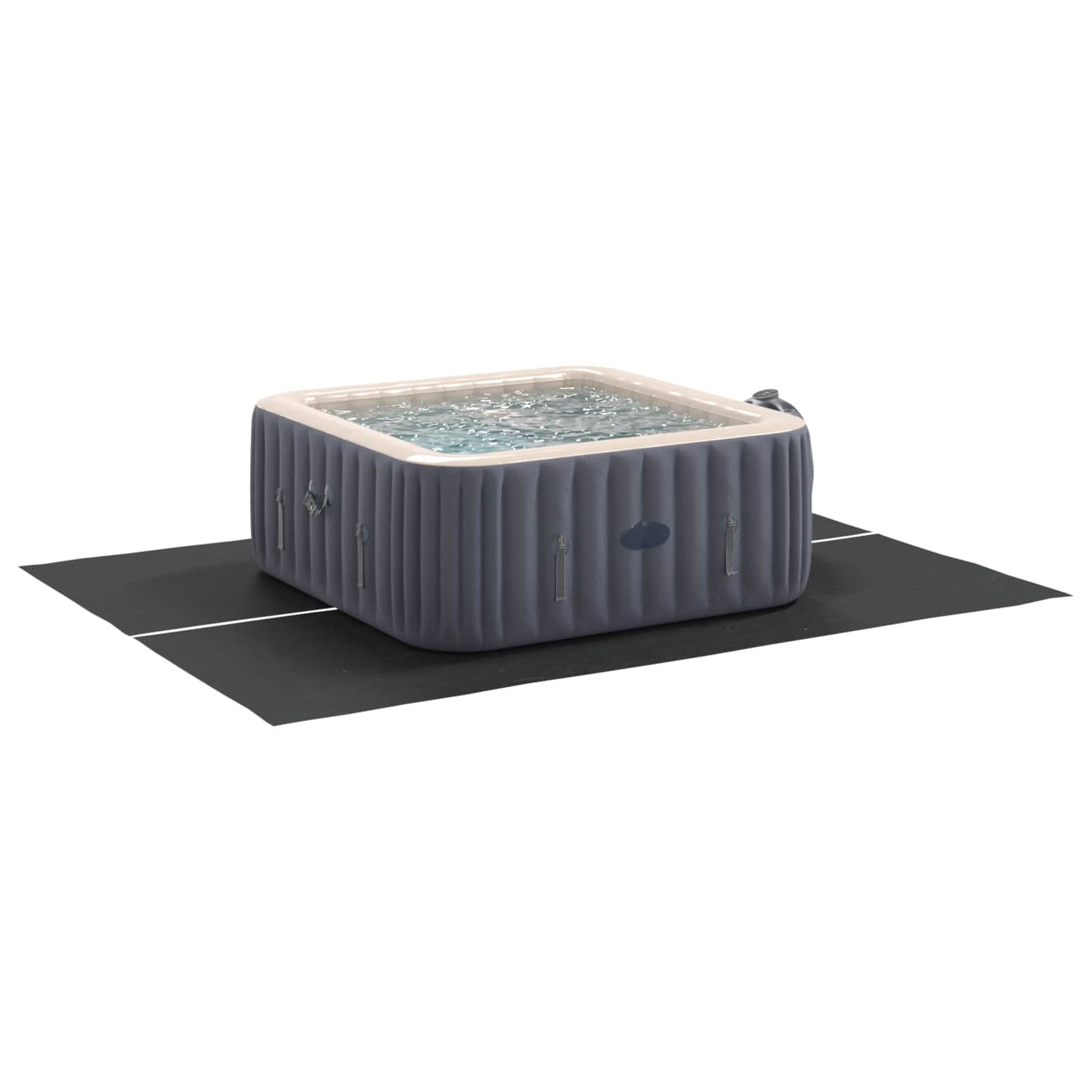 Telo per Fondo Piscina Regolabile Nero 300 x 220 x 0,1 cm | homemem39